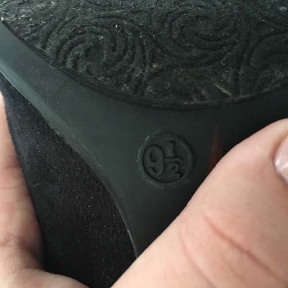 Black Suede Heel Booties - Picture 5 of 5